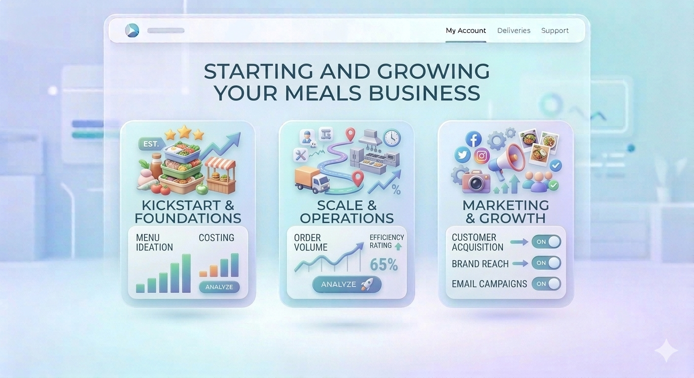 Starting and growing your meals business